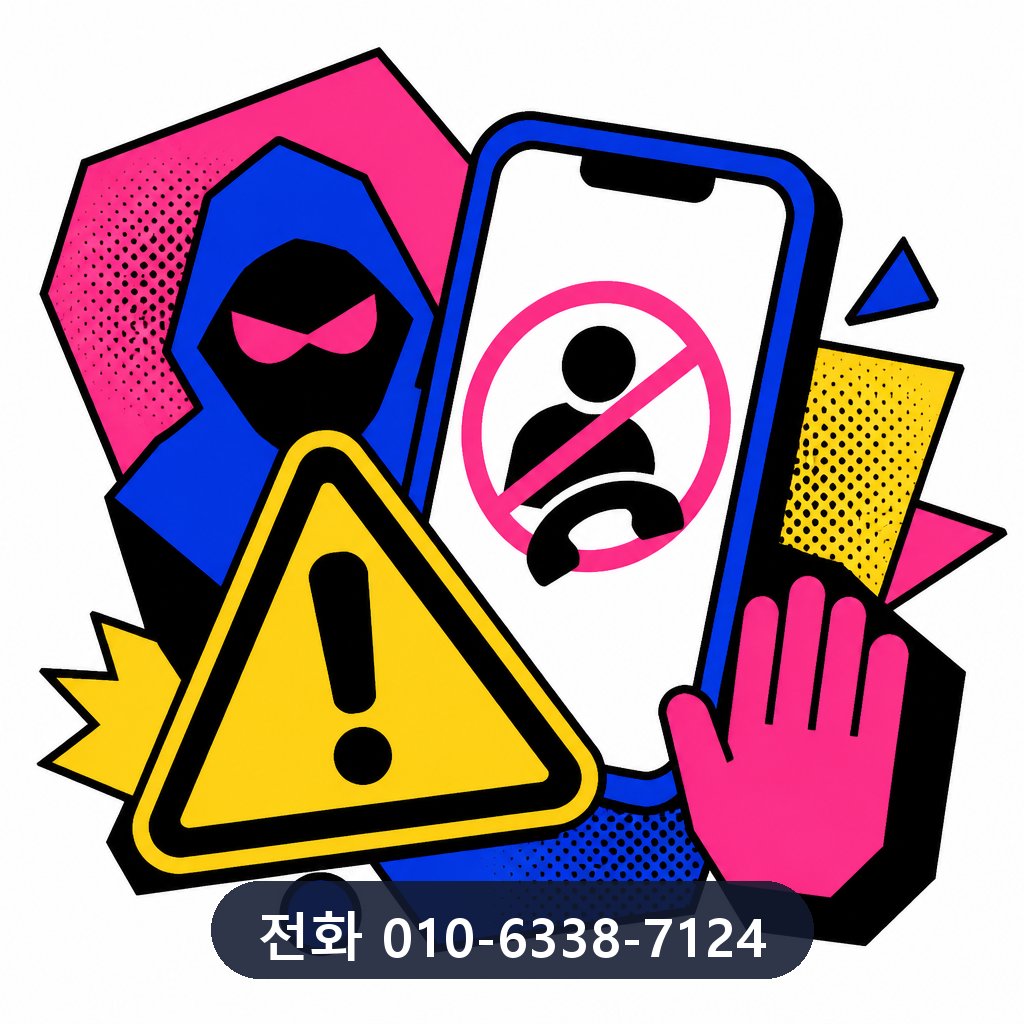 신용카드 현금 결제 피해 예방 이미지 · 문의 010-6338-7124